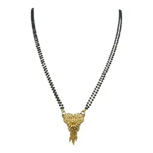 Swaroop Designer Simple Black Bead Daily Use Vati Maharashtrian Wati Mangalsutra Designe 8