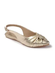 Iconics Women Fashion Sandal,Gold,UK-6