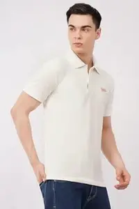 Carver Men's Polo T-Shirt, Short Sleeve, Textured Knit, Collared Neck