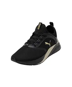Puma Womens Softride Ruby WN's Black-Team Gold Running Shoe - 6UK (37705006)
