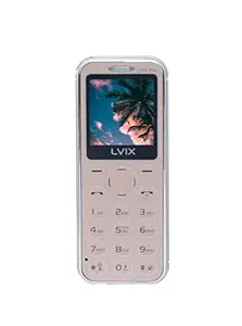 Lvix All-New L115 PRO Slim & Stylish Dual Sim |Keypad Mobile| with 1.44" Display | BT Dialer| Card Phone|Voice Changer|Auto Call Recording|Long Lasting Battery|FM|Digital Camera|Feature Phone| Gold price in India.