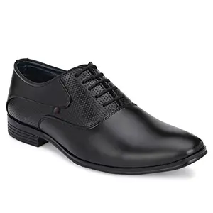 AZZARO BLACK Men's Synthetic Leather Comfortable Slip-On Formal Shoes for Man Business Daily Use Black