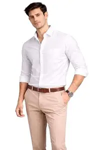 Pixie Fashion Men's Classic Business Dress Shirt, Long Sleeve, Professional Wear, Button-Down Collar