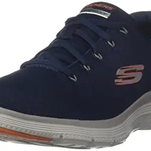 Skechers Mens Flex Advantage 4.0 - Coated F NVY/ORNG Casual Shoe -6 UK (7 US) (232231)