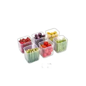 Premium Fridge Storage Space-Saving Refrigerator Side Door Organizer - 1000 ml (Pack of 8)|Design - 1484 for Home and Kitchen