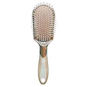 TIAMO Paddle oval Plastic hairbrush for women and men with air cushioning for daily hair grooming