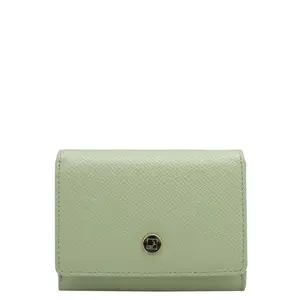 Da Milano Small Leather Wallet for Women - Mint