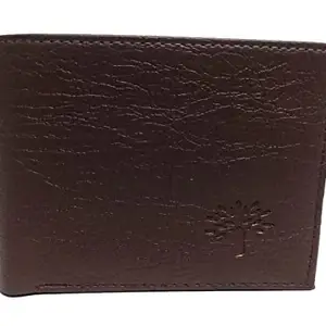 Wallet for Men in Dark Brown PU-Leather Gift for Boys and Men Money Organizer