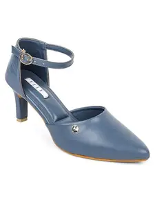 Elle Women shoes,Blue,UK-4
