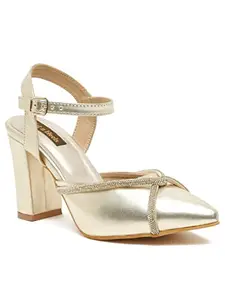 Flat n Heels Womens Gold Sandals FnH 5032-GD