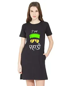 Stylish Cotton Blend Printed T-Shirt for Women | Casual Wear | Soft & Comfortable Fabric | Trendy Short Sleeve (Black_X-Large_Pack of 1)#2019