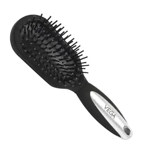 Vega Mini Cushioned Hair Brush (India's No.1* Hair Brush Brand) For Men & Women, All Hair Types (R7-CB)