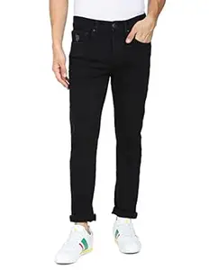 U.S. Polo Assn. Skinny Fit Jeans for Men | Five Pockets, Mid Rise Waist, Casual Wear Mens Jeans