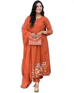 Women Cotton Printed Kurta Pant Set