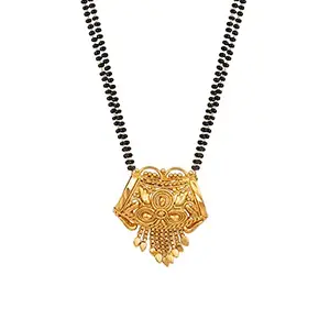 JFL - Jewellery for Less Stylish One Gram Gold Plated Pendant Mangalsutra for Women,Valentine