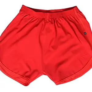 Labh Treaders Running Short in red Pack of 1(Size-m)