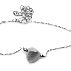 bracelet for women Anti Tarnish Stylish Adjustable Bracelet Anti Tarnish Jewellery Stainless Steel Cuff Bracelet (Triangle Shape Silver)