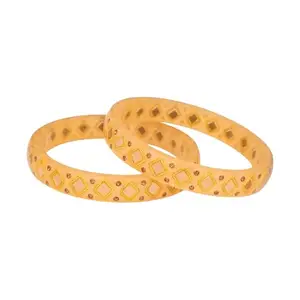 LUV FASHION Plastic Bangle (Pack of 2) BNG1016PTCH