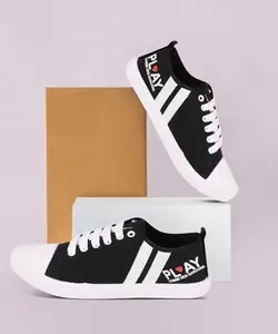 Men’s Walking, Running & Stylish Sports Shoes – Lightweight, Breathable & Comfortable Sneakers, Gym & Outdoor Use | 10 | Black | Style 551