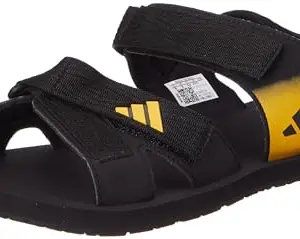 adidas mens LOW LI SANDAL CBLACK/PREYEL Sandals - 9 UK (IQ8729)