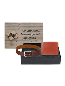 Swiss Design SDWC-122 Wallet & Belt Gift Set for Men