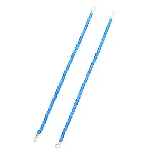 Decorative Chain for Earrings, Crystal Beads Chain, Traditional Design (Aqu Bohemica)