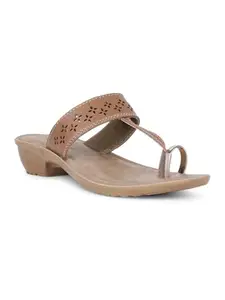 Bata Women's Slip-on Sandal - BEIGE (4 UK) (6718823)