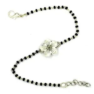 GURJARI JEWELLERS Oxidised Hand Mangalsutra Bracelet