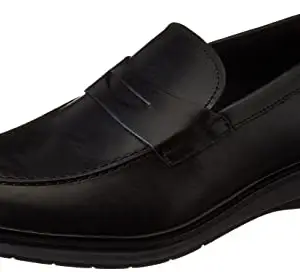 Clarks Chantry Penny Black Leather, 8
