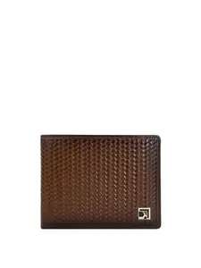 Da Milano Genuine Leather Cognac Bifold Mens Wallet with Multicard Slot (0080OL)