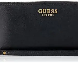Guess Laurel PU Zipper Closure Casual Women's Multi Utility Pouch (BLACK, SMALL)