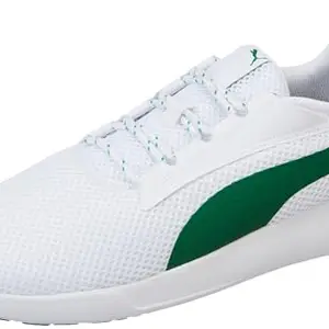 Puma Unisex-Adult Buzz White-Amazon Green Sneaker - 10 UK (39189310)