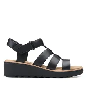 Clarks Jillian Quartz Black Leather Leather sandal