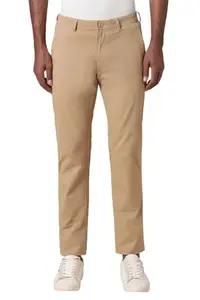 Allen Solly Men's Slim Casual Pants (ASTFQSRFM88148_Khaki