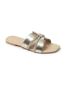 ELLE Women Sandal,Gold,UK-5