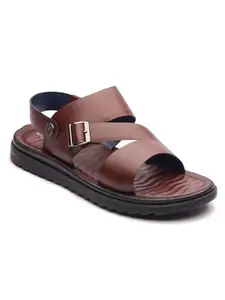 Michael Angelo Black Sandal style Slippers For Men for Casual wear (MA-2765)