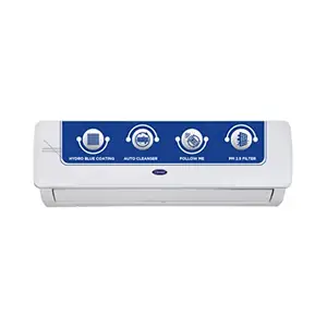 Carrier 1.5 Ton 3 Star Fixed Speed Split AC (Copper,Auto Cleanser, Economic Sleep Mode, High Density Filter for Dust Filtration, 2023 Model,ESTER Ex CAS18ES3R33F0,White) price in India.