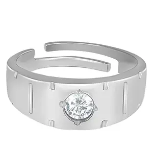 GIVA 925 Silver Wide Band Ring for Him, Adjustable | Rings for Men and Boys | With Certificate of Authenticity and 925 Stamp | 6 Month Warranty*