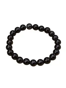 Kamakhya Majestic Black Tourmaline Bracelet – Natural Crystal Healing Bracelet for Men & Women – 8mm Beads for Protection, Grounding & Energy Balance – Stretch Fit Unisex Jewellery