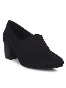 Bata Women's Block Heel Pumps - Black (5UK) (6596511)