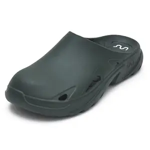 doubleu Recovery Slipper|Soft Doctor Anti-Skid Slipper for Men|Roma Mule|Slides, Flip-Flops, Chappals (40,OLIVE)