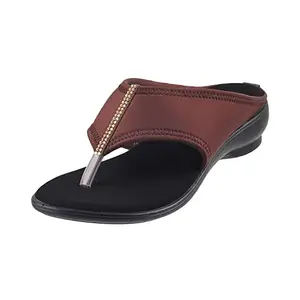 Metro Womens Synthetic Brown Slippers (Size (5 UK (38 EU))