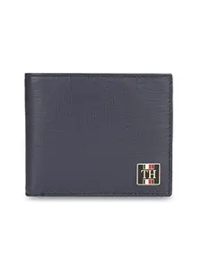 Tommy Hilfiger Vincen Men Leather Global Coin Wallet Navy