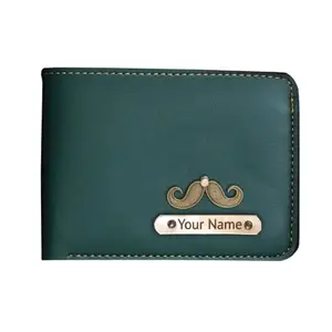 NAVYA ROYAL ART Customised Mens Wallet Anniversary or Birthday Gift for Husband/Brother/Boyfriend/Friend - Green Wallet 02