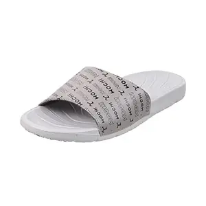 Mochi Mens Synthetic Grey Slippers (Size (8 UK (42 EU))