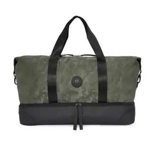 Tommy Hilfiger Xavi Polyester Unisex 42 L Gym Bag Duffel - Olive, Laptop Compartment - 14 Inch