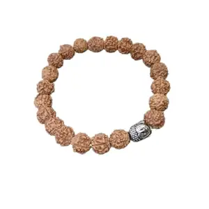 Rare Gems Gallery Stretchy Elastic Rudraksha Bracelet Original Certified By IGL AAA+++ Rated രുദ്രാക്ഷം Bracelet 5 Mukhi Rudraksha Bracelet Blessings Of Lord Shiva Ruthratcham Bracelet For Women Men
