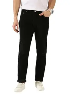 Thomas Scott Men Mid Rise Slim Fit Corduroy Chino Pants