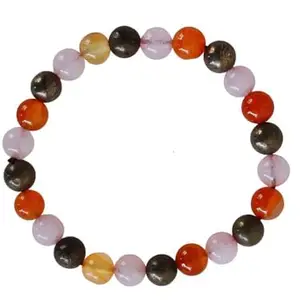 Crystal Karma Taurus Zodiac Bracelet | Natural Crystal Healing Stones for Stability, Prosperity & Emotional Balance | Astrological Jewelry Gift for Men & Women
