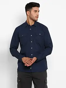 Royal Enfield Map Shirt Navy S